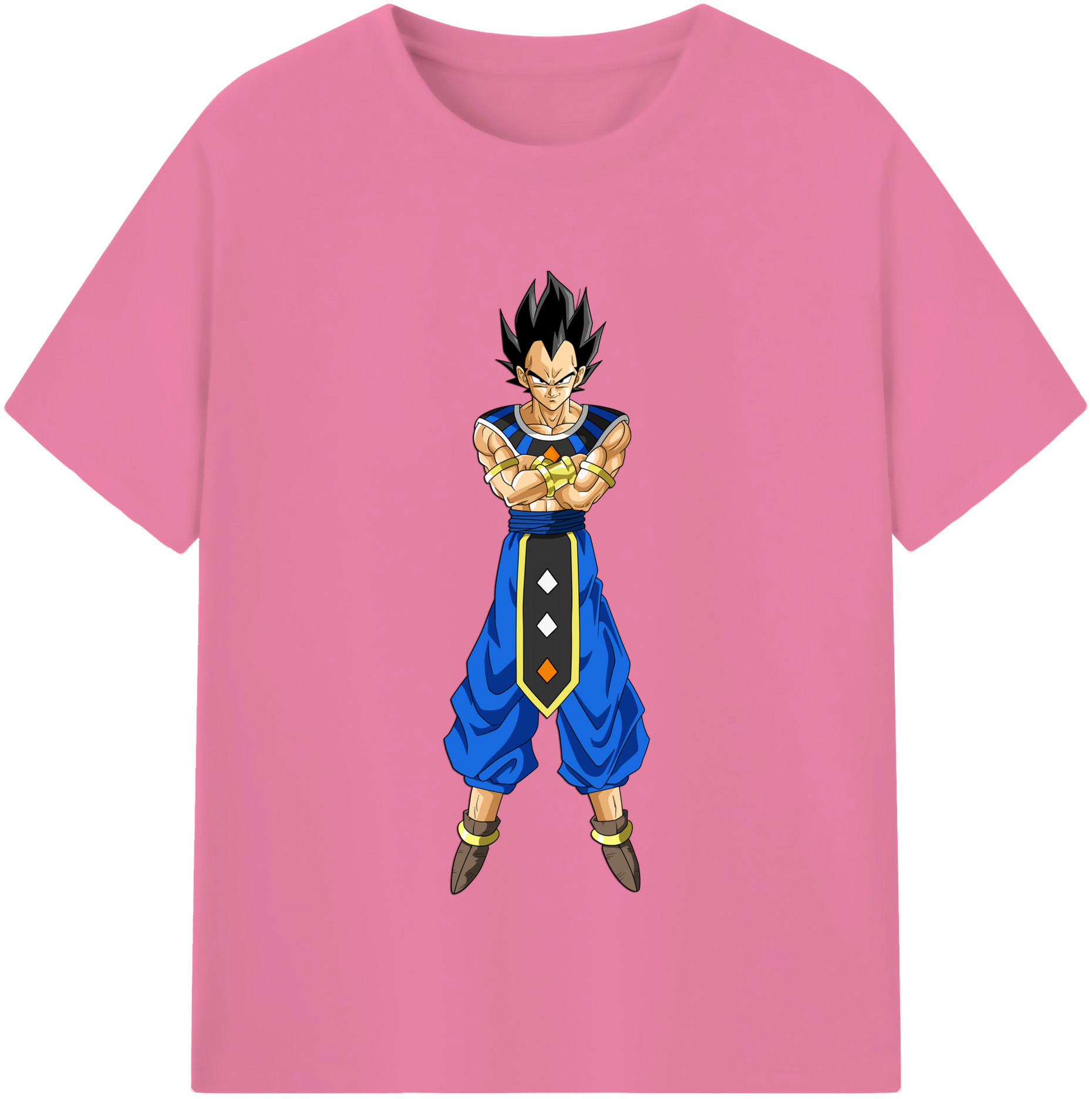 （画像用） ドラゴンボール ベジータ四世（Bejīta Yonsei）DRAGON BALL Vegeta IV 綿100％半袖Tシャツ（フロントプリント）